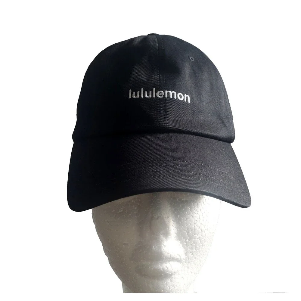 Lululemon Classic Ball Cap Black Small/ Medium Adjustable Cotton Twill Logo